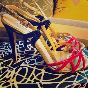NWT Diane von Furstenberg 9.5 strappy stilettos